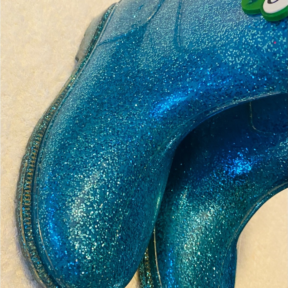 Western Chief Girls Turquoise Blue - Kids Size 1 - Boot Height 7” - box 30 - Picture 3 of 4